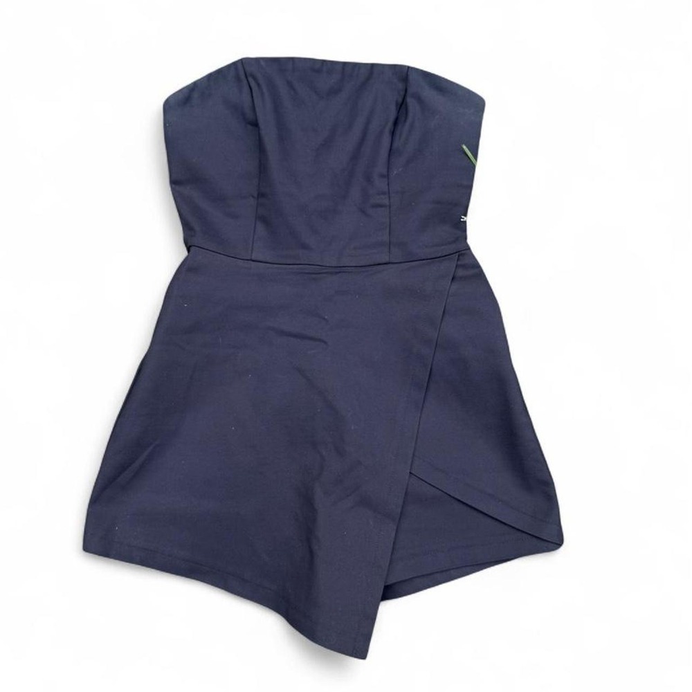 Polly Black Strapless Romper size 8